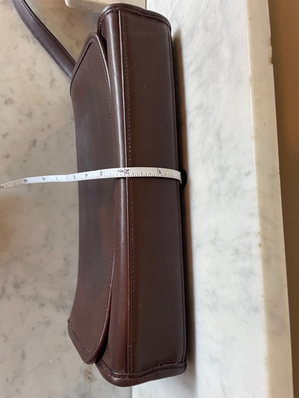 COACH Vintage Andrea Flap Shoulder Bag/Allison Flap Bag Mahogany Brown - Picture 17 of 17